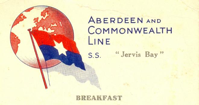 1939 Breakfast Menu